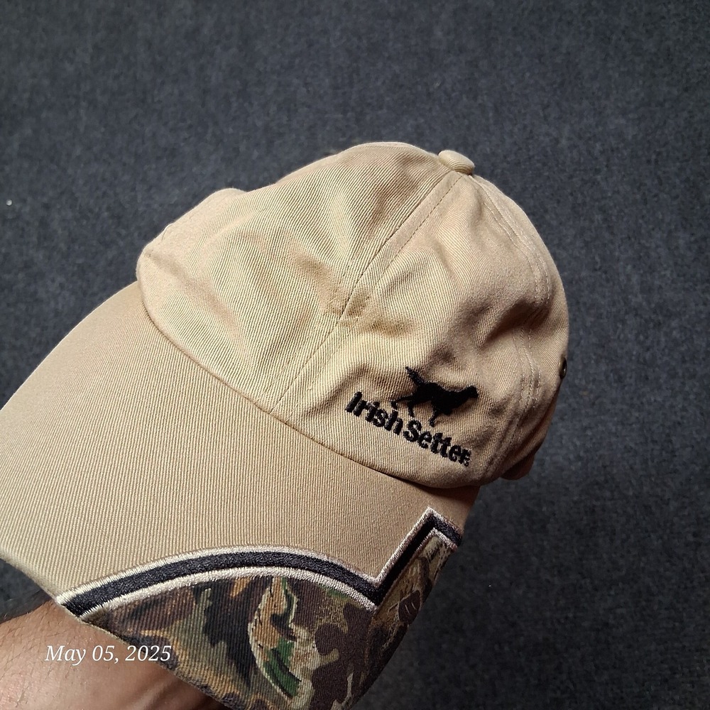 Redwing Irish Setter Boots Baseball Cap Hat Strapback Brown Twill